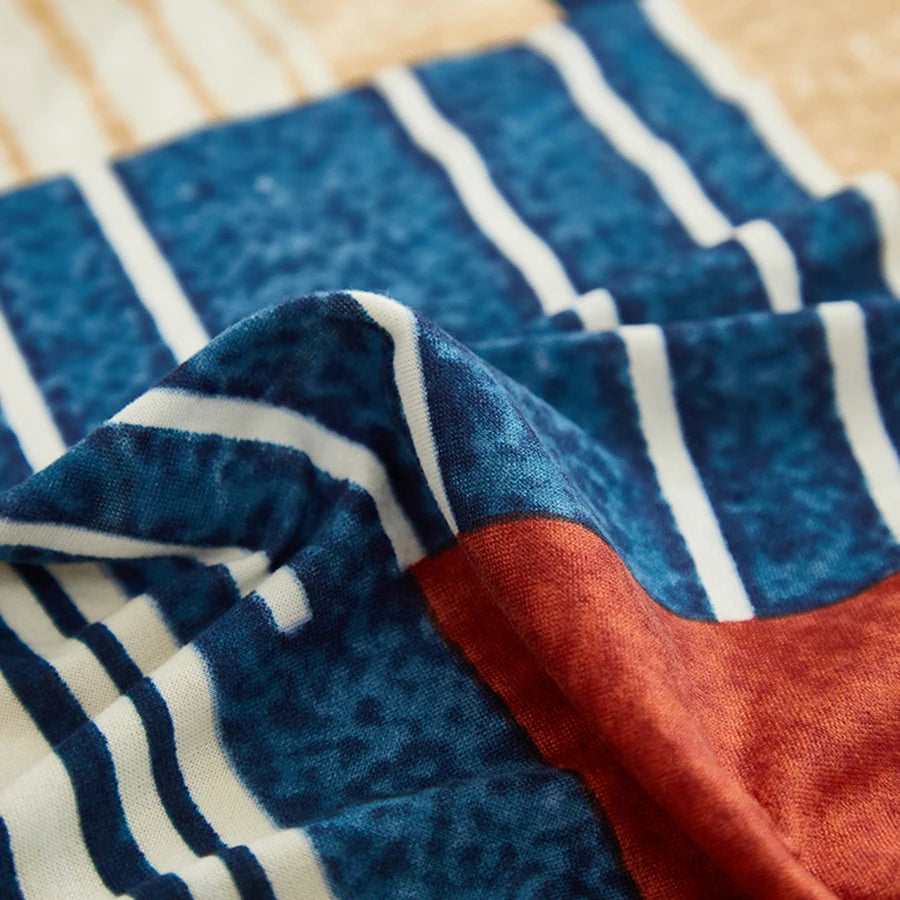 Imitation Milk Silk Printed Recliner Sofa Cover High Elasticity Easy to Install Decorative All Season Use Fits Various Occasions