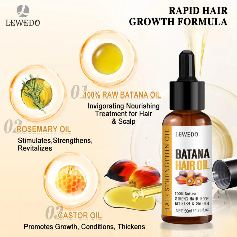 Batana Hair Growth Oil – Natural Anti Hair Loss & Repair Serum