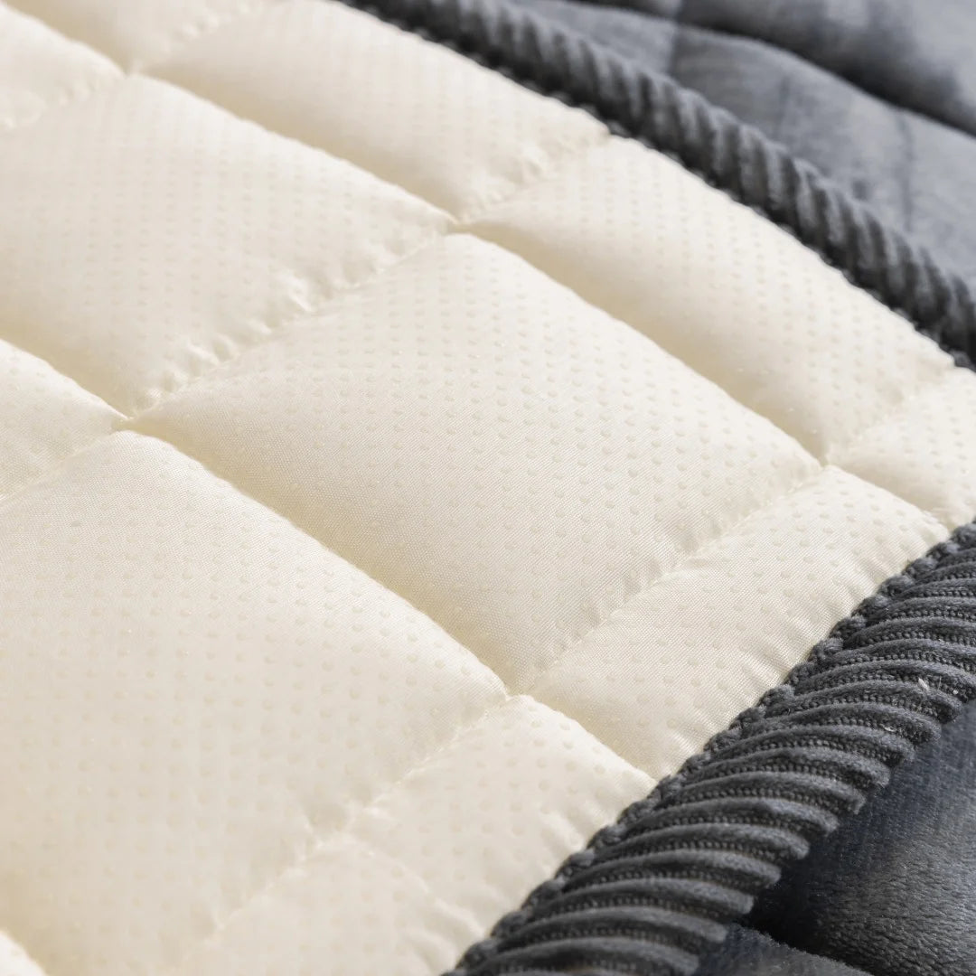 Thicken Squares Quilting Solid Sofa Cover, Delicate Wide Bording Sofa Pad with Filling Sofa Towel for Living Room Couches