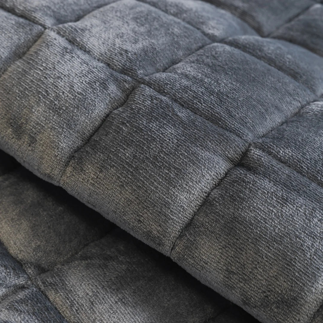 Thicken Squares Quilting Solid Sofa Cover, Delicate Wide Bording Sofa Pad with Filling Sofa Towel for Living Room Couches