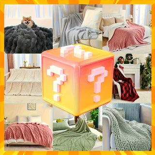Cozy Surprise Throw Box – Random Selection of Plush,Knit Blankets – Warm & Perfect for Any Room,Random High Quality Big Blanket