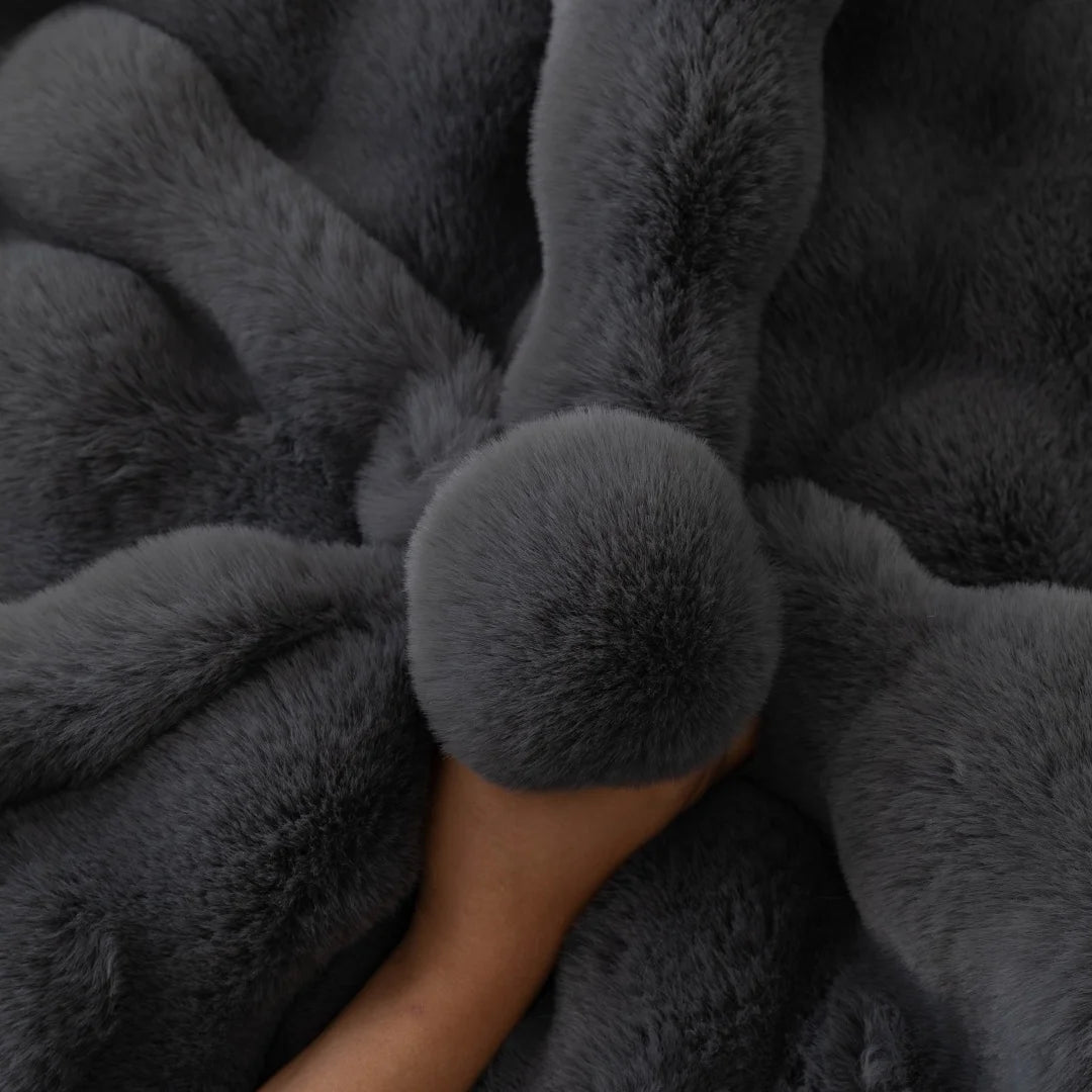 Thicken Imitation Rabbit Fur Plush Sofa Slipcover Non-slip Soft Sofa Towel Couch Cushion For Living Room Modern Home Decor