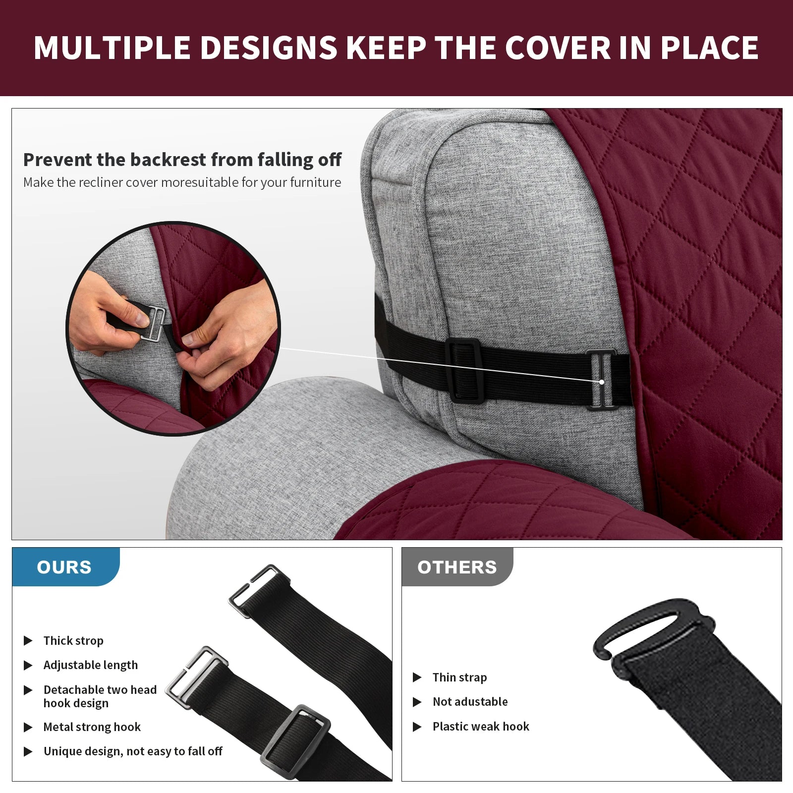 1pc Waterproof Pet-Friendly Sofa Cover with Diamond Pattern Design - Easy Clean, Modern Slipcover for Living Room & Office Decor