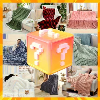 Cozy Surprise Throw Box – Random Selection of Plush,Knit Blankets – Warm & Perfect for Any Room,Random High Quality Big Blanket