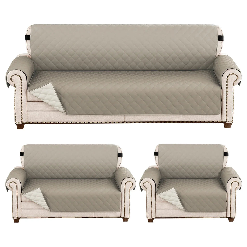 1pc Waterproof Pet-Friendly Sofa Cover with Diamond Pattern Design - Easy Clean, Modern Slipcover for Living Room & Office Decor